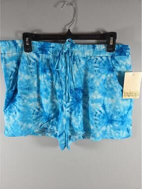 Bebop Girl's Tie Dye Shorts XL Blue NEW Summer Casual Beach